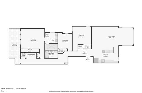 Tiny photo for 4445 N Magnolia Avenue #3, Chicago, IL 60640 (MLS # 12617321)