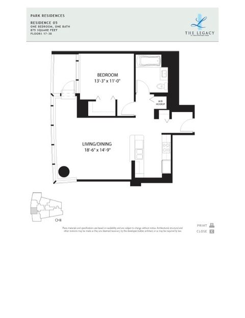 Tiny photo for 60 E Monroe Street #1905, Chicago, IL 60603 (MLS # 12502822)