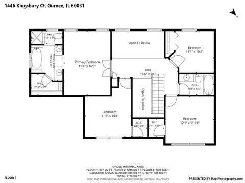 Tiny photo for 1446 Kingsbury Court, Gurnee, IL 60031 (MLS # 12762669)
