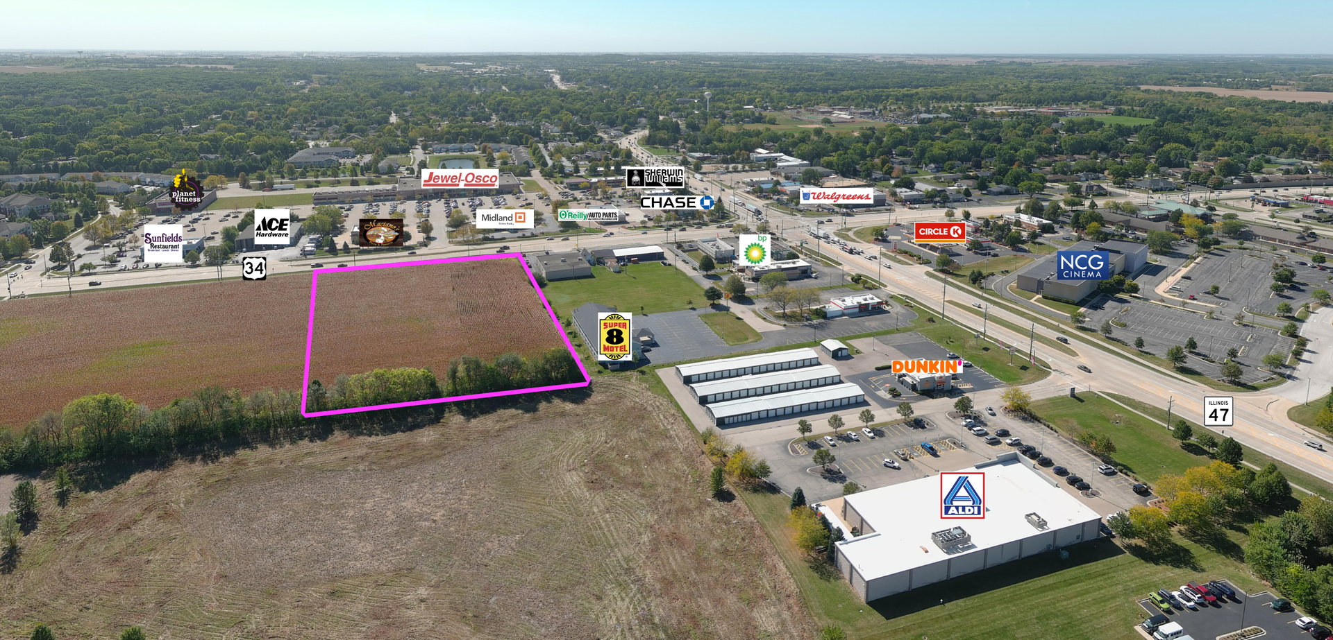 4.428 Acres Rte 34 Highway