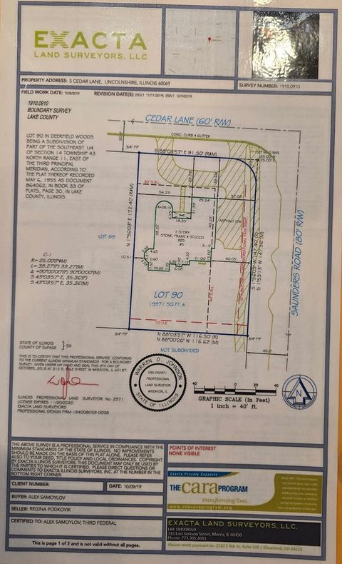 Tiny photo for 5 Cedar Lane, Lincolnshire, IL 60069 (MLS # 12574841)