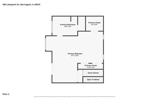 Tiny photo for 498 Lakepoint Drive, Barrington, IL 60010 (MLS # 12756360)
