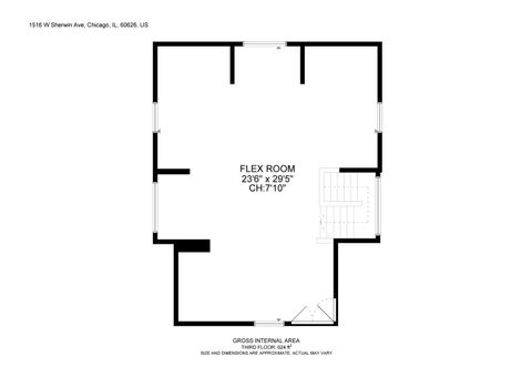 Tiny photo for 1516 W Sherwin Avenue, Chicago, IL 60626 (MLS # 12613580)