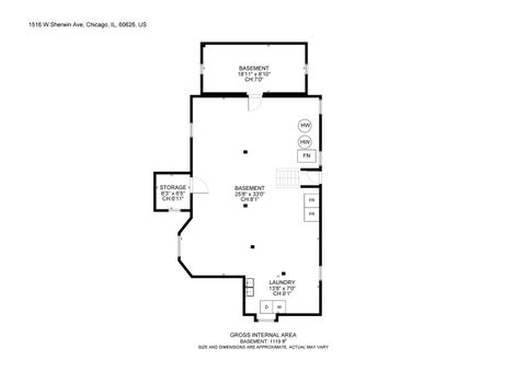 Tiny photo for 1516 W Sherwin Avenue, Chicago, IL 60626 (MLS # 12613580)