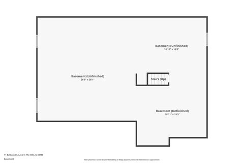 Tiny photo for 11 Baldwin Court, Lake In The Hills, IL 60156 (MLS # 12532957)