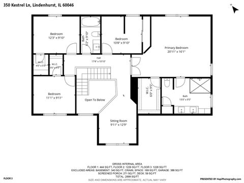 Tiny photo for 350 Kestrel Lane, Lindenhurst, IL 60046 (MLS # 12654701)