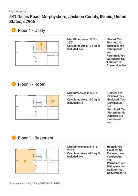 Tiny photo for 541 DALLAS Road, Murphysboro, IL 62966 (MLS # EB459428)