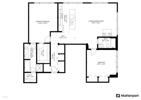 Tiny photo for 1118 W Fulton Market Street #403, Chicago, IL 60607 (MLS # 12530094)