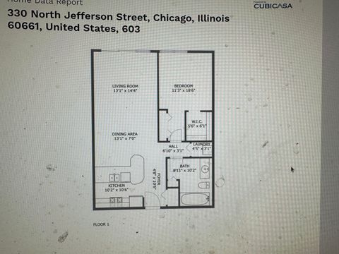 Tiny photo for 330 N Jefferson Street #603, Chicago, IL 60661 (MLS # 12465493)