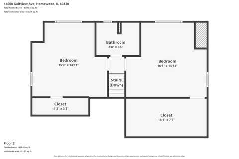 Tiny photo for 18600 Golfview Avenue, Homewood, IL 60430 (MLS # 12706694)