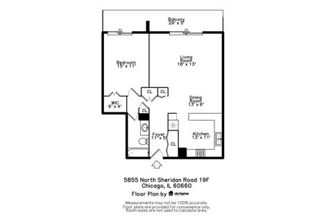 Tiny photo for 5855 N SHERIDAN Road #19F, Chicago, IL 60660 (MLS # 12722744)