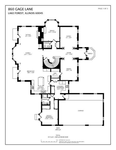 Tiny photo for 860 Gage Lane, Lake Forest, IL 60045 (MLS # 12577241)