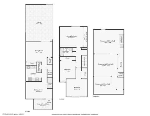 Tiny photo for 673 Cardinal Court, Grayslake, IL 60030 (MLS # 12576509)