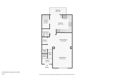 Tiny photo for 641 S Rosehall Lane, Round Lake, IL 60073 (MLS # 12781011)