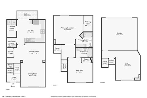Tiny photo for 641 S Rosehall Lane, Round Lake, IL 60073 (MLS # 12781011)