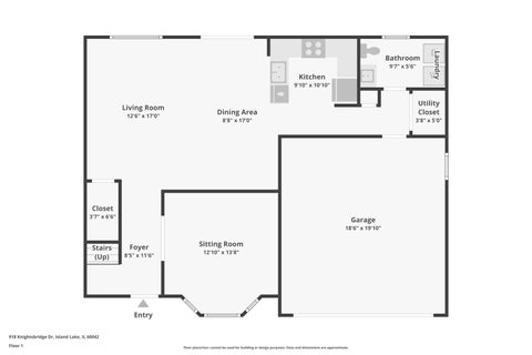 Tiny photo for 918 Knightsbridge Drive, Island Lake, IL 60042 (MLS # 12759021)