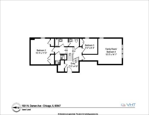 Tiny photo for 1931 N DAMEN Avenue #1S, Chicago, IL 60647 (MLS # 12631624)