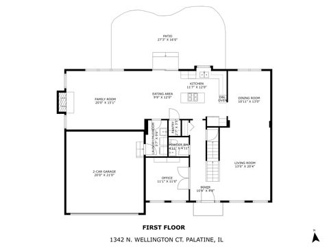 Tiny photo for 1342 N Wellington Court, Palatine, IL 60067 (MLS # 12375575)