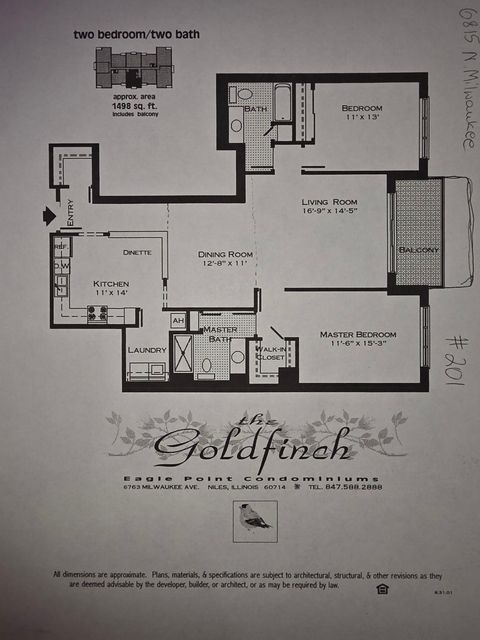 Tiny photo for 6815 N MILWAUKEE Avenue #201, Niles, IL 60714 (MLS # 12570546)