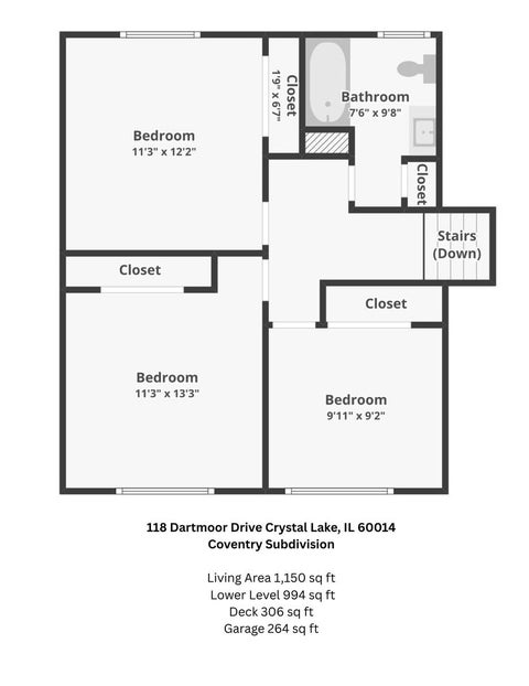 Tiny photo for 118 Dartmoor Drive, Crystal Lake, IL 60014 (MLS # 12709876)