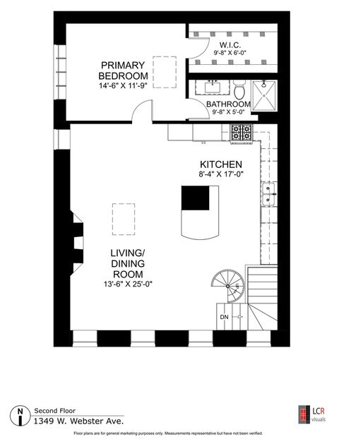 Tiny photo for 1349 W Webster Avenue #5, Chicago, IL 60614 (MLS # 12470959)