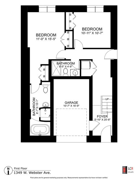 Tiny photo for 1349 W Webster Avenue #5, Chicago, IL 60614 (MLS # 12470959)