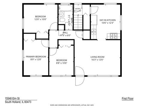Tiny photo for 15548 ELM Street, South Holland, IL 60473 (MLS # 12786476)