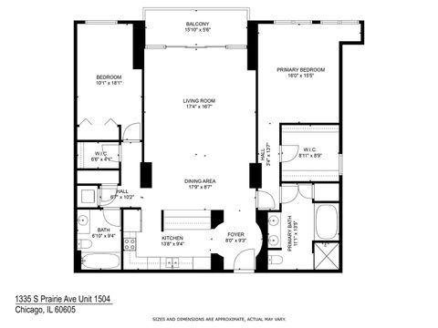 Tiny photo for 1335 S PRAIRIE Avenue #1504, Chicago, IL 60605 (MLS # 12436990)