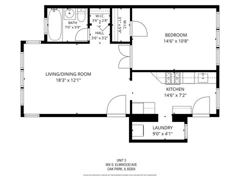 Tiny photo for 904 S Elmwood Avenue #3, Oak Park, IL 60304 (MLS # 12774354)