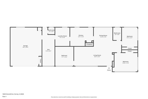 Tiny photo for 16632 Emerald Avenue, Harvey, IL 60426 (MLS # 12504211)