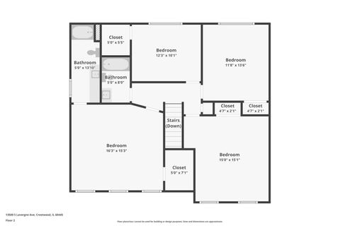 Tiny photo for 13500 Lavergne Avenue, Crestwood, IL 60418 (MLS # 12624432)