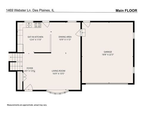 Tiny photo for 1469 Webster Lane, Des Plaines, IL 60018 (MLS # 12690090)