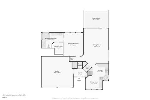 Tiny photo for 442 Harbor Drive, Carpentersville, IL 60110 (MLS # 12723837)
