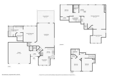 Tiny photo for 442 Harbor Drive, Carpentersville, IL 60110 (MLS # 12723837)