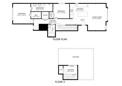 Tiny photo for 2742 N Hamlin Avenue #3N, Chicago, IL 60647 (MLS # 12401040)