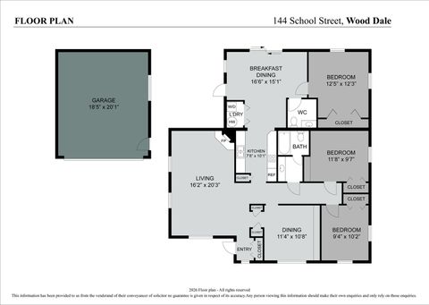 Tiny photo for 144 School Street, Wood Dale, IL 60191 (MLS # 12612513)