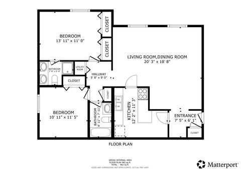 Tiny photo for 1499 Shermer Road #203E, Northbrook, IL 60062 (MLS # 12619627)