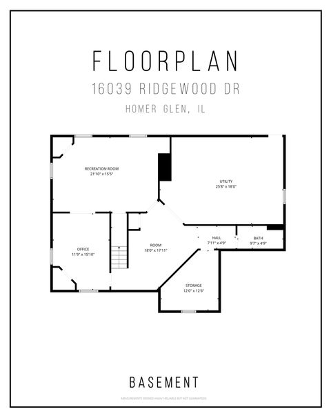 Tiny photo for 16039 S RIDGEWOOD Drive, Homer Glen, IL 60491 (MLS # 12562183)