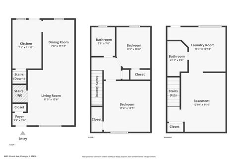 Tiny photo for 6403 S Lorel Avenue, Chicago, IL 60638 (MLS # 12578568)