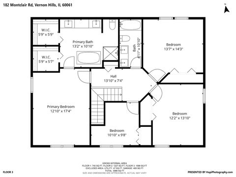 Tiny photo for 182 Montclair Road, Vernon Hills, IL 60061 (MLS # 12626419)