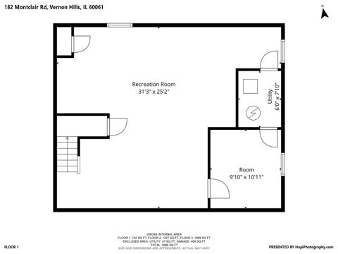 Tiny photo for 182 Montclair Road, Vernon Hills, IL 60061 (MLS # 12626419)