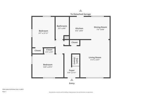Tiny photo for 3704 Linden Road, Richton Park, IL 60471 (MLS # 12541368)