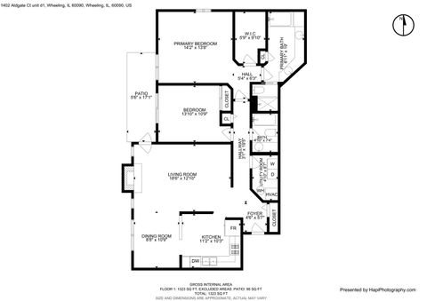 Tiny photo for Wheeling, IL 60090 (MLS # 12643762)