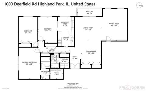 Tiny photo for 1000 Deerfield Road #303, Highland Park, IL 60035 (MLS # 12710002)