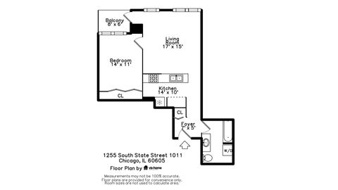 Tiny photo for 1255 S State Street #1011, Chicago, IL 60605 (MLS # 12483322)