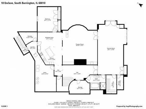 Tiny photo for 18 Enclave Court, South Barrington, IL 60010 (MLS # 12570480)