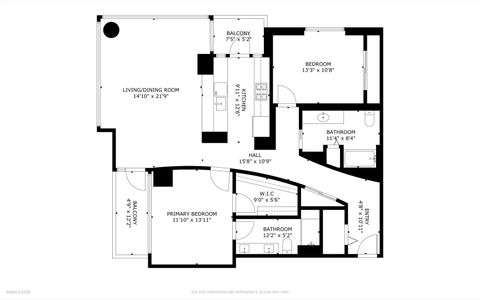 Tiny photo for 125 S Green Street #806A, Chicago, IL 60607 (MLS # 12495352)