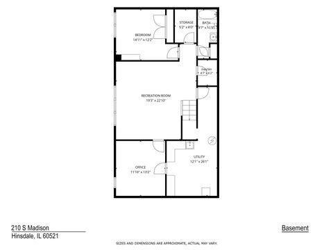 Tiny photo for 210 S Madison Street, Hinsdale, IL 60521 (MLS # 12783638)