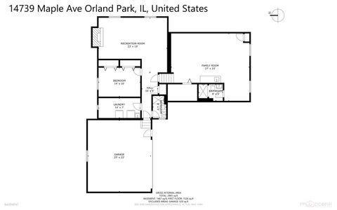 Tiny photo for 14739 Maple Avenue, Orland Park, IL 60462 (MLS # 12530798)