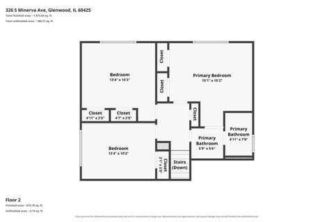 Tiny photo for 326 S Minerva Avenue, Glenwood, IL 60425 (MLS # 12743034)